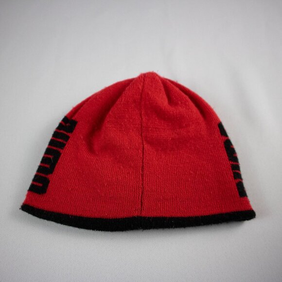 Puma Reversible Cotton Beanie Red / Black - Picture 7 of 8